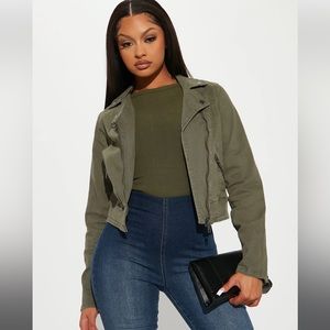 Fashion Nova Olive green jacket